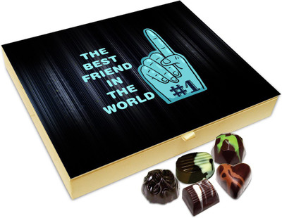 

Chocholik Friendship Gift Box - The Best Friend In The World Chocolate Box For Friends - 20pc Truffles(240 g)