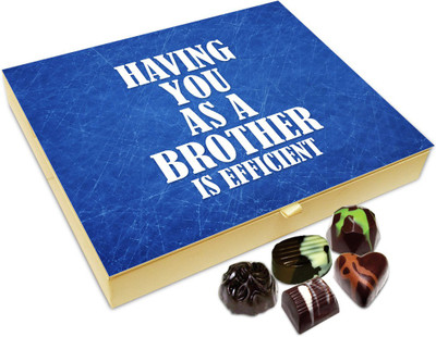 

Chocholik Rakshabandan Gift Box - Having You As A Brother Chocolate Box For Brother / Sister - 20pc Truffles(240 g)