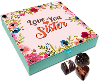 

Chocholik Rakshabandan Gift Box - Soothing Cocoa Chocolates For Brother / Sister - 9pc Truffles(108)
