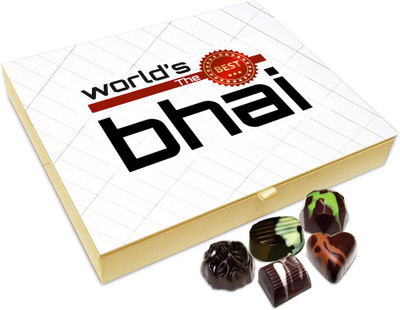

Chocholik Rakhi Gift Box - World's The Best Bhai Chocolate Box For Brother / Sister - 20pc Truffles(240 g)