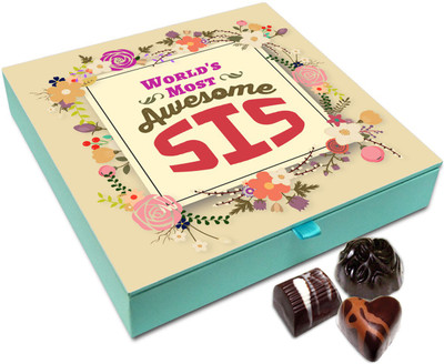 

Chocholik Raksha-bandhan Gift Box - Tender Love Chocolate Box For Brother / Sister - 9pc Truffles(108)