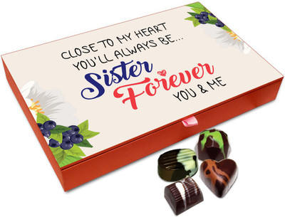 

Chocholik Rakshabandan Gift Box - Close To My Heart Chocolate Box For Brother / Sister - 12pc Truffles(144 g)