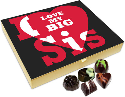 

Chocholik Raksha-bandhan Gift Box - I Love My Sweet Big Sis Chocolate Box For Brother / Sister - 20pc Truffles(240 g)