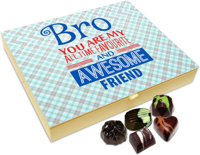

Chocholik Rakhi Gift Box - Bro You Are MY All Time Favorite Chocolate Box For Brother / Sister - 20pc Truffles(240 g)