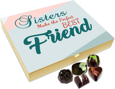 

Chocholik Raksha-bandhan Gift Box - Sister Are The Best Friend Chocolate Box For Brother / Sister - 20pc Truffles(240 g)