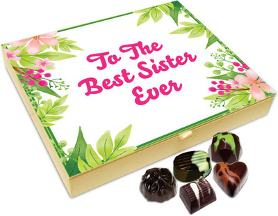 

Chocholik Rakhi Gift Box - To The Best Sister Ever Chocolate Box For Brother / Sister - 20pc Truffles(240 g)