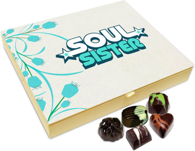 

Chocholik Raksha-bandhan Gift Box - Gift For Soul Sister Chocolate Box For Brother / Sister - 20pc Truffles(240 g)
