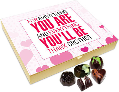 

Chocholik Raksha-bandhan Gift Box - You Are Everything Chocolate Box For Brother / Sister - 20pc Truffles(240 g)