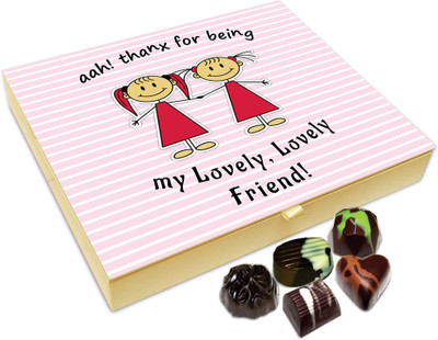 

Chocholik Friendship Gift - Thanks for Being My Wonderful Friend Chocolate Box For Friends - 20 Pc Truffles(240 g)