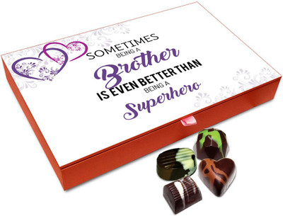 

Chocholik Rakshabandan Gift Box - Sometime Being A Brother Chocolate Box For Brother / Sister - 12pc Truffles(144 g)