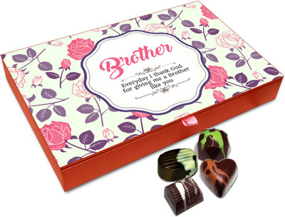 

Chocholik Raksha-bandhan Gift Box - Soothing Chocolates For Brother / Sister - 12pc Truffles(144 g)