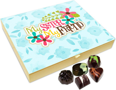 

Chocholik Rakshabandan Gift Box - My Sister My Friend Chocolate Box For Brother / Sister - 20pc Truffles(240 g)