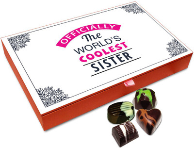 

Chocholik Rakhi Gift Box - The World's Coolest Sister Chocolate Box For Brother / Sister - 12pc Truffles(144 g)