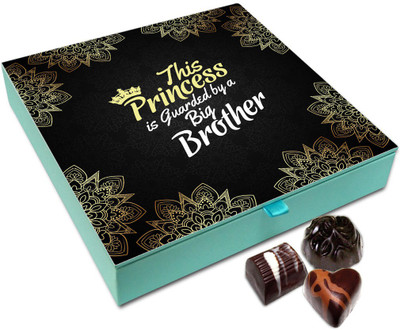 

Chocholik Rakhi Gift Box - Charming Relation Chocolates Truffle Box For Brother / Sister - 9pc Truffles(108)