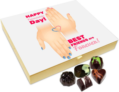 

Chocholik Friendship Gift - Best Friends Are Forever Chocolate Box For Friends - 20 Pc Truffles(240 g)