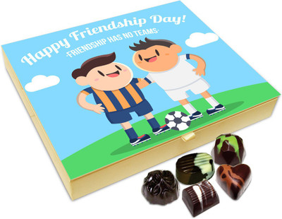 

Chocholik Friendship Gift - Friendship Has No Team Chocolate Box For Friends - 20 Pc Truffles(240 g)