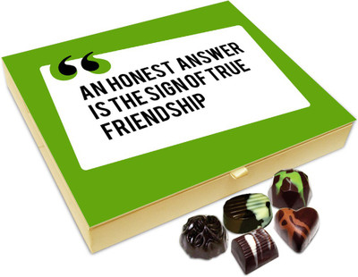 

Chocholik Friendship Gift - Friendship Involves Honest Answers Chocolate Box For Friends - 20 Pc Truffles(240 g)