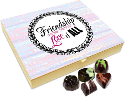 

Chocholik Friendship Gift - Friendship Is The Greatest Love Chocolate Box For Friends - 20 Pc Truffles(240 g)