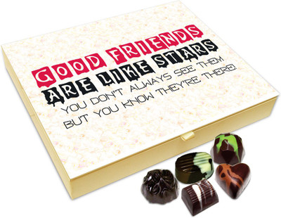 

Chocholik Friendship Gift - Good Friends Are Like Stars Chocolate Box For Friends - 20 Pc Truffles(240 g)