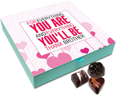

Chocholik Raksha-bandhan Gift Box - You Are Everything Chocolate Box For Brother / Sister - 9pc Truffles(108)