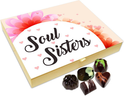 

Chocholik Raksha-bandhan Gift Box - Soul Sister Chocolate Box For Brother / Sister - 20pc Truffles(240 g)