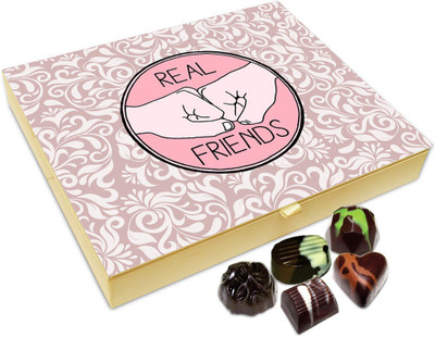 

Chocholik Friendship Gift - Real Friends Stay Forever Chocolate Box For Friends - 20 Pc Truffles(240 g)