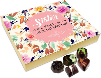 

Chocholik Rakshabandan Gift Box - Sister Is Best Pal And Second Mother Chocolate Box For Brother / Sister - 20pc Truffles(240 g)