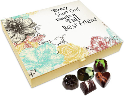 

Chocholik Friendship Gift - Tall Best friend For Short Girl Chocolate Box For Friends - 20 Pc Truffles(240 g)