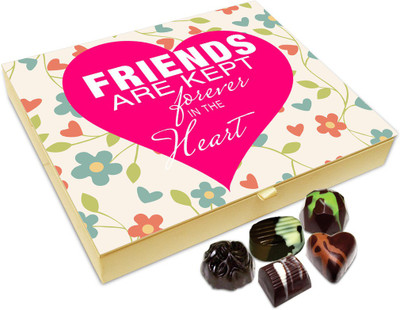 

Chocholik Friendship Gift - Friends Are Kept Forever In The Heart Chocolate Box For Friends - 20 Pc Truffles(240 g)