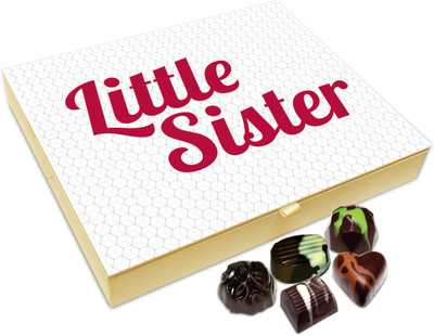 

Chocholik Raksha-bandhan Gift Box - Sweetest Little Sister Chocolate Box For Brother / Sister - 20pc Truffles(240 g)