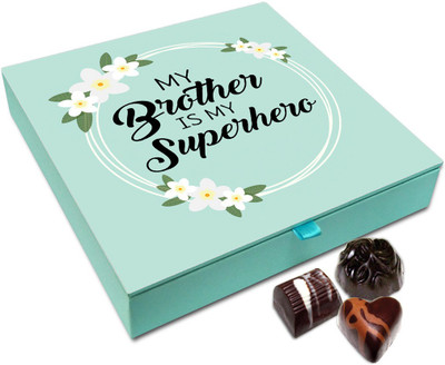 

Chocholik Rakhi Gift Box - My Superhero Chocolate Box For Brother / Sister - 9pc Truffles(108)
