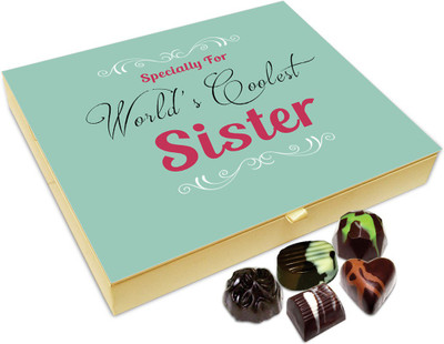 

Chocholik Rakhi Gift Box - Specially For Coolest Sister Chocolate Box For Brother / Sister - 20pc Truffles(240 g)