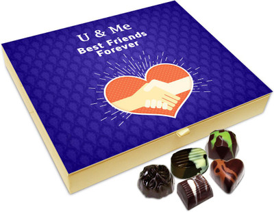 

Chocholik Friendship Gift - U And Me Best Friends Forever Chocolate Box For Friends - 20 Pc Truffles(240 g)