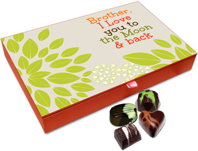 

Chocholik Rakhi Gift Box - Bset Bro In The world chocolate boxFor Brother / Sister - 12pc Truffles(144 g)