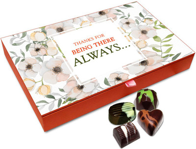 

Chocholik Rakshabandan Gift Box - Thanks For Being There Always Chocolate Box For Brother / Sister - 12pc Truffles(144 g)