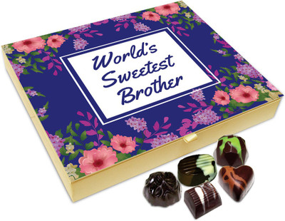 

Chocholik Rakshabandan Gift Box - World's Sweetest Brother Chocolate Box For Brother / Sister - 20pc Truffles(240 g)