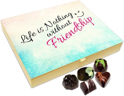 

Chocholik Friendship Gift - Life Is Nothing Without Friendship Chocolate Box For Friends - 20 Pc Truffles(240 g)