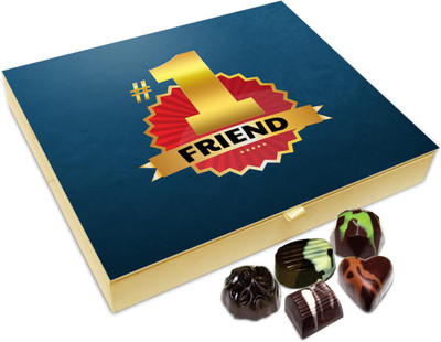 

Chocholik Friendship Gift Box - You Are My No.1 Friend Chocolate Box For Friends - 20pc Truffles(240 g)