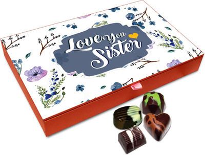 

Chocholik Rakhi Gift Box - Joyous Choco Chocolates For Brother / Sister - 12pc Truffles(144 g)
