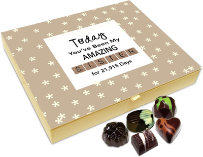 

Chocholik Rakshabandan Gift Box - Today You Have Been My Amazing Chocolate Box For Brother / Sister - 20pc Truffles(240 g)