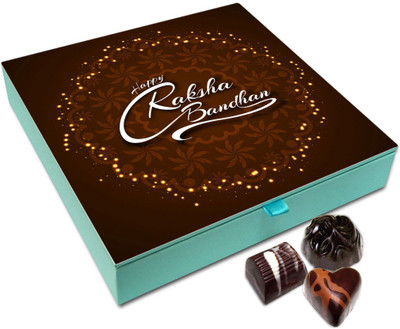 

Chocholik Raksha-bandhan Gift Box - Happy Raksha Bandhan Chocolate Box For Brother / Sister - 9pc Truffles(108)