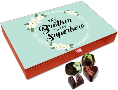 

Chocholik Rakhi Gift Box - My Superhero Chocolate Box For Brother / Sister - 12pc Truffles(144 g)