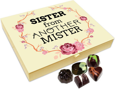 

Chocholik Rakhi Gift Box - Sister From Another Mister Chocolates Box For Brother / Sister - 20pc Truffles(240 g)