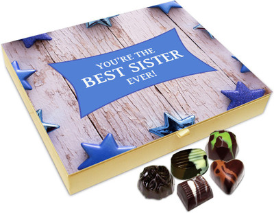 

Chocholik Rakshabandan Gift Box - Best And Fabulous Sister Ever Chocolate Box For Brother / Sister - 20pc Truffles(240 g)
