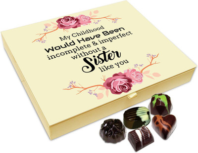 

Chocholik Rakshabandan Gift Box - Sister Like You Chocolate Box For Brother / Sister - 20pc Truffles(240 g)