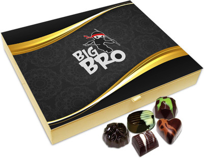

Chocholik Rakhi Gift Box - Big Bro Chocolate Box For Brother / Sister - 20pc Truffles(240 g)