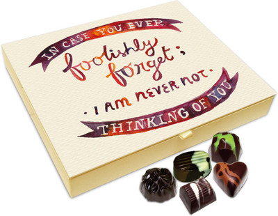 

Chocholik Friendship Gift - I Am Always Thinking Of You My Friend Chocolate Box For Friends - 20 Pc Truffles(240 g)