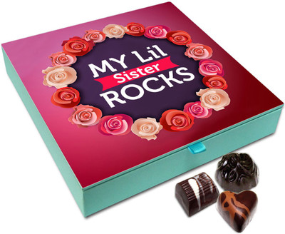 

Chocholik Raksha Bandhan Gift Box - Out of this world Chocolates For Brother / Sister - 9pc Truffles(108)