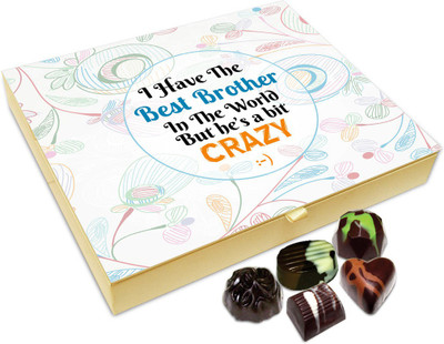 

Chocholik Rakhi Gift Box - Have The Best Brother In The World Chocolate Box For Brother / Sister - 20pc Truffles(240 g)