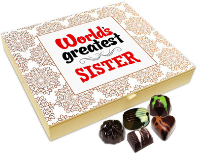 

Chocholik Rakhi Gift Box - World's Greatest Sister Chocolate Box For Brother / Sister - 20pc Truffles(240 g)